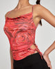 Pratiba Cami Top in Rosenblütenrot