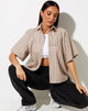 Image von Pride Hemd in Taupe Check
