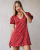 Bild von Elfira Kleid in Falling for You Floral Rot