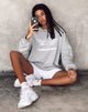 Image of Glo Sweatshirt in Grau meliert Angelo