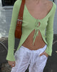 Bild von MOTEL X JACQUIE Sujata Cardi in Rippenstrick Pastell-Limette