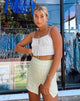 Bild von Sheny Minirock in Salbei Karo