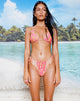 Bild von MOTEL X BARBARA Pami Bikini Top in 90s Beachy Floral Hot Pink
