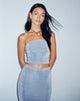 Bild von Tiska Bandeau Crop Top in Schieferblau