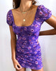 Image of Galot Minikleid in Daisy Daze Lila