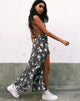 Image of Hime Maxikleid in Weiß Rose Grau