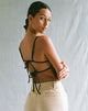 Bild von MOTEL X OLIVIA NEILL Merita Crop Top in Tailoring Schwarz