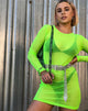 Bild von Wyatt Bodycon Kleid in Fluro Gelb