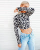 Bild von Quelia Crop Top in 90s Zebra