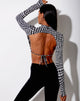 Bild von Quelia Crop Top in Wavey Dogtooth