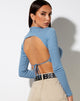 Bild von Quelia Crop Top aus Rippe Grapemist