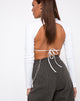 Bild von Quelia Crop Top in Rippe Weiß
