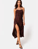 Image of Quinty Kleid in Satin Rose Cocoa