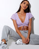 Bild von Raeto Top in Ditsy Rose Lilac