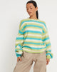 Bild von Ammaria Pullover in Blau Mix Streifen