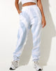 Bild von Basta Jogger in Blau und Weiß Swirl Tie Dye