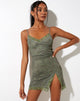Image of Coti Bodycon Kleid in Mono Paisley Grün