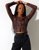 Image of Keera Shirt in Sommerfarben Braun