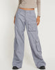 Abbildung der Lovis Low Rise Cargohose in Grau