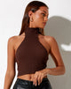Bild von Moila Crop Top in Knit Chocolate