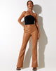 Bild von Zoven Flare Hose in PU Peachy Tan