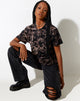 Bild von Oversize Basic Tee in Oil Smoke