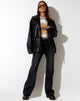 Bild von Relaxed Bootleg Jeans in Schwarz Grunge