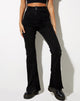 Bild von Seam Split Jeans in schwarzer Waschung