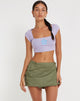 Bild von Sidra Crop Top in Flieder Cute Daisy Blue