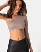 Bild von Rhi Top in Kakao Spandex