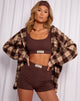 Bild von Lou Hot Pant in Deep Mahogany Modern Day Label Embro
