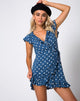 Image of Rica Skaterkleid in Medium Polka Navy