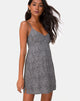 Image of Rilia Slip Dress in Ditsy Leopard Grau