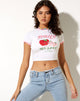 Bild von Ringer Tee in Elfenbein Bind Peony Ripe Juicy