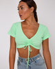 Bild von Rivera Crop Top aus Rippe Neo Mint