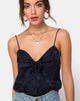 Bild von Rodice Mieder in Satin Rose Navy