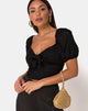 Bild von Romanza Top aus Satin Cheetah Black