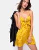 Image of Roppan Slip-Kleid aus Satin Senfrosa