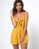 Image of Roppan Slip Dress in Satin Senf