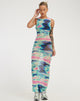 Abbildung von Roskila Maxikleid in Multi Blur Orb Navy