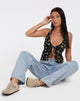 Abbildung von Roula Butterfly Top in Lemon und Lime Black