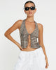 Bild von Roula Halfter Top in Croc Neutral Grau