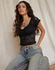 Bild von Rufte Top in Lace Black