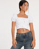 Bild von Ruiz Crop Top in Weiß