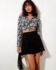 Bild von Ryals Crop Top in 90s Zebra