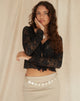 Bild von Sadiru Cardi in Lace Black
