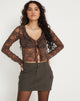 Bild von Sadiru Cardi Lace Chesnut Brown