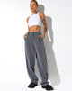 Abbildung der Sakila Tailored Trouser in Pinstripe Grey