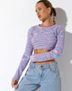 Bild von Salaka Crop Top in Space Dye Purple