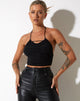 Bild von Salet Crop Top in Mesh Schwarz